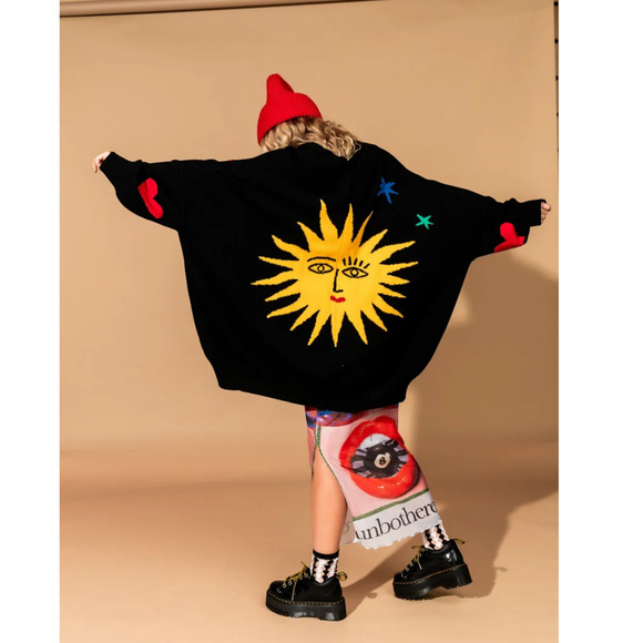 Dressed in Lala Child of the Universe Oversized Cardigan Size L/XL - Picture 5 of 15